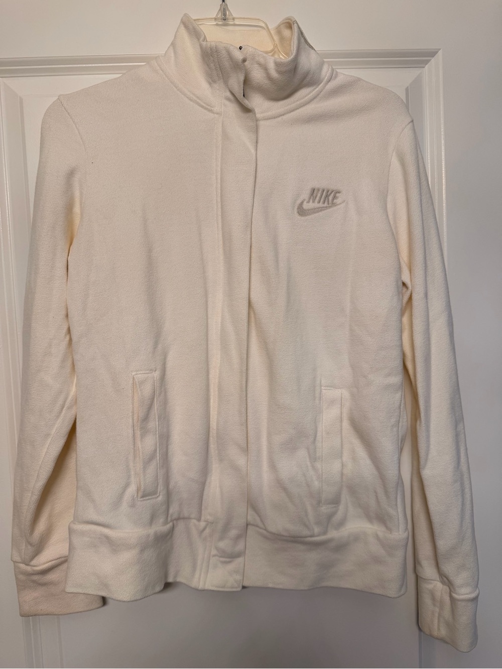 Nike Limited-Edition Women's Light Cream Full-Zip Bomber Jacket